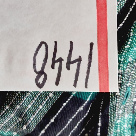 NEW Style & Co Plaid Mountain Green Shimmer Button Down Shirt P1448 - Picture 11 of 11